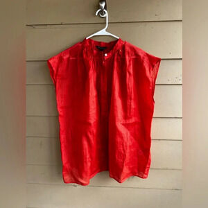 Banana Republic Red Button Down Shirt